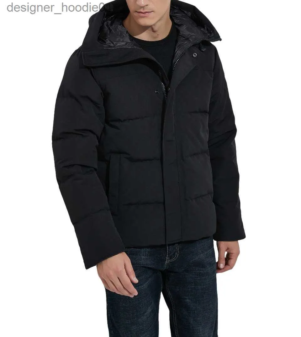 Manteaux d'hiver pour hommes en duvet pour hommes de la doudoune canadienne Sports de plein air coupe-vent de canard blanc parker chapeau à col long véritable peau de fourrure de loup vestes pilotes L230911