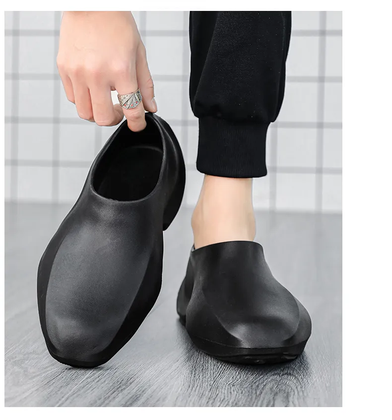 Men's Casual Waterproof Rain Boots Waterproof Shoes Comfortable Fashion Non-slip Wear-resistant Trend For Boys Party Boots