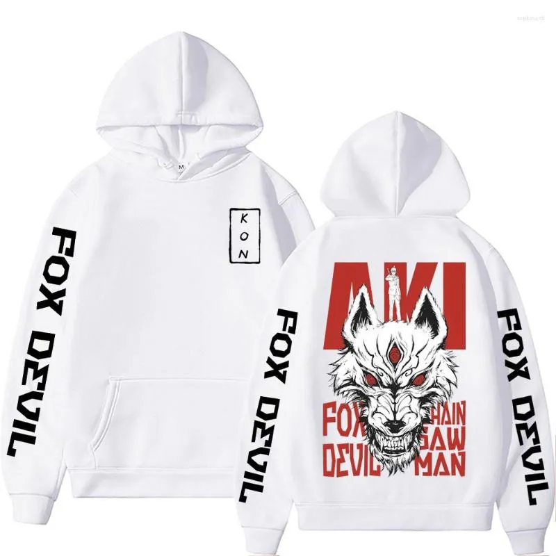 2023 Anime Chainsaw Bleach Hoodie For Men Hayakawa Aki Devil Kon Print
