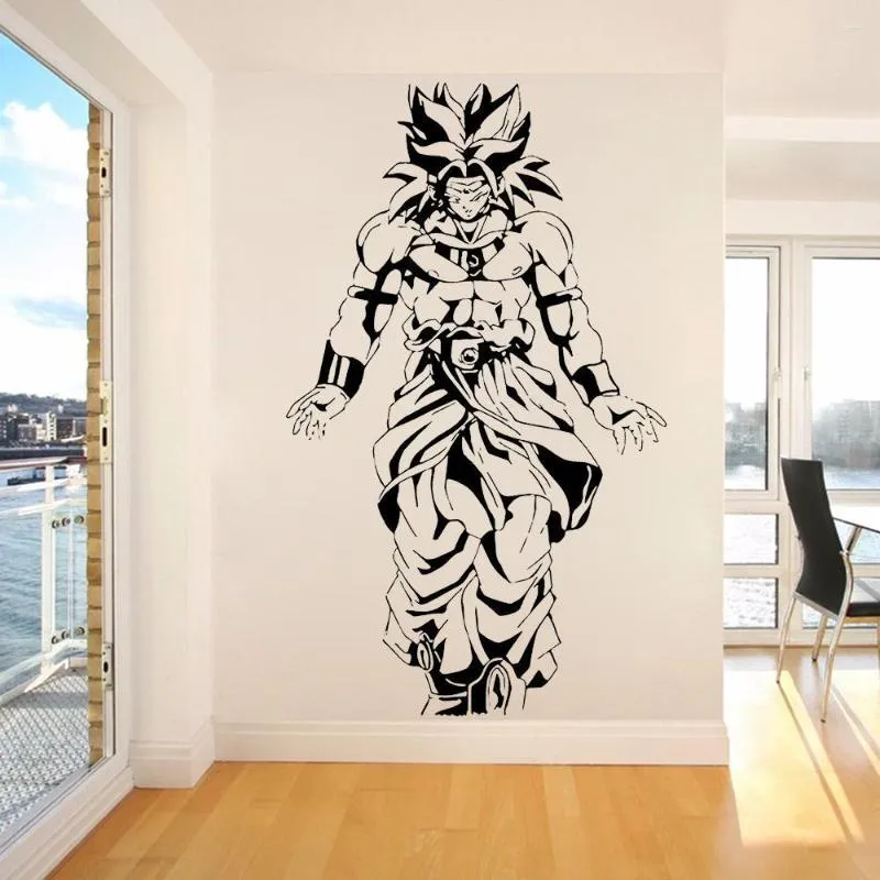 Наклейки на стену аниме мультфильм анимация украшения японский домашний декор обои крутые постеры для комнаты мальчика CC17