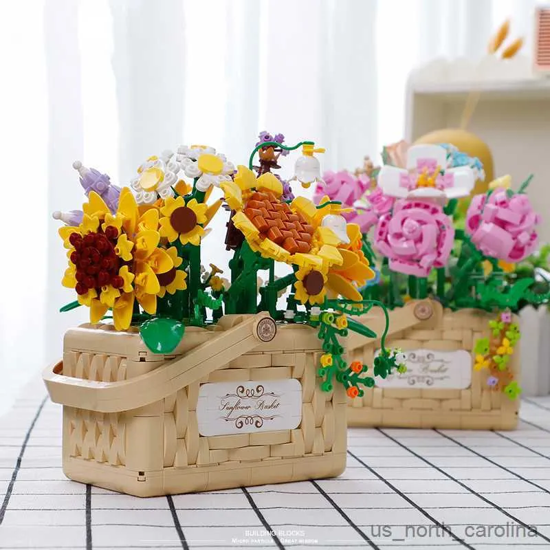 Bloc de tournesol, Bouquet de fleurs, Blocs de construction, Paniers de  fleurs