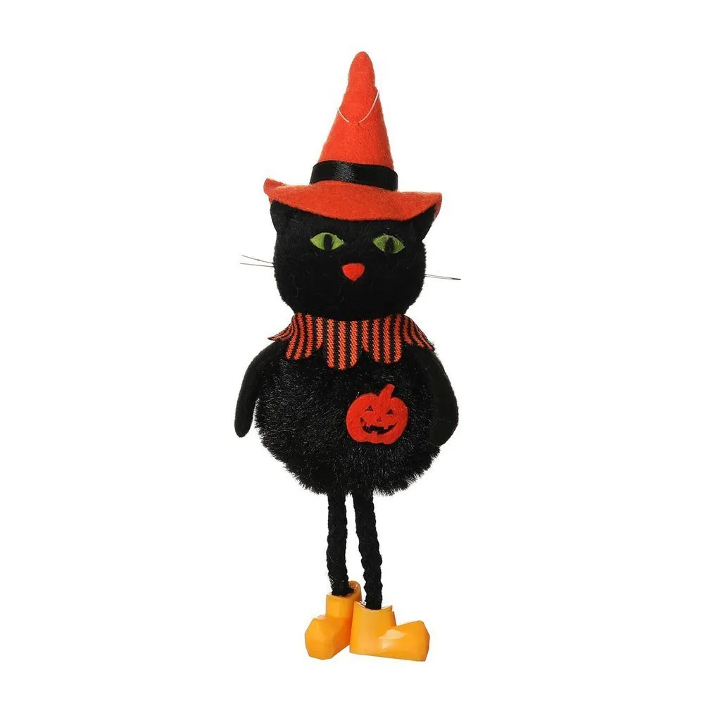 da abóbora do Dia das Bruxas Almofada - Sofá Recheado Decore  Pelúcia,Travesseiro Halloween Recheado em Forma Biscoito Redondo, Bruxa Fofa/Gato  Preto/Abóbora Decorações Hoghaki