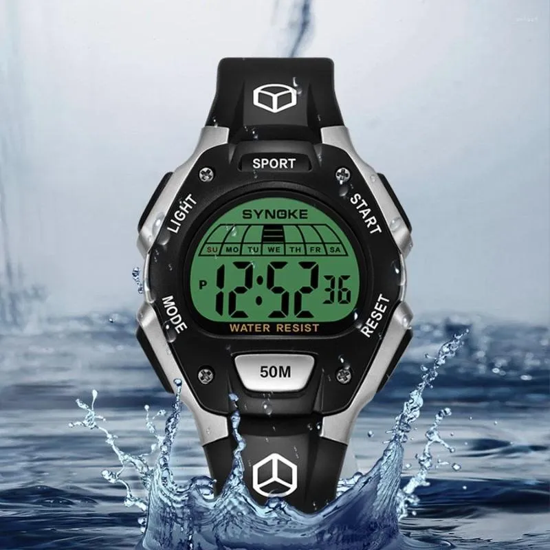 Zegarwatches Sports Mens Watches Student Digital LED Watch Waterproof Prosty Style Electronic Clock for Boy Reloj de Hombre