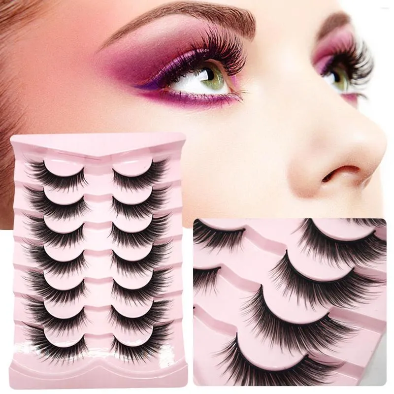 Falsche Wimpern Fluffy Wispy 's Eye Lashes 3D Curl Volume Strip Dick und lockig für DIY Make-up zu Hause PR Sale