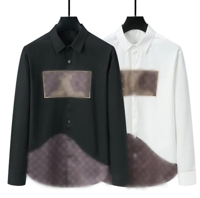 Camisas masculinas marca de luxoLV camisas casuais casaco camisas de grife