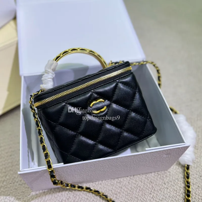High Quality Designer Cosmetic Bags for Women Luxury Makeup Bag Toiletry Travel Pouch Mini Box Cases Lady Handbags