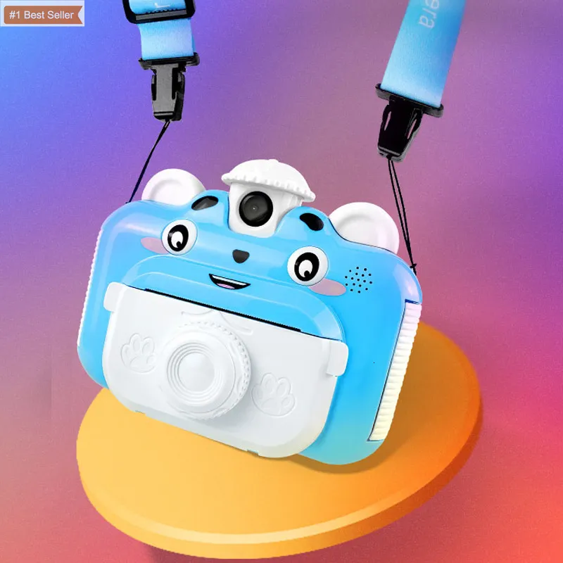 Cámaras de juguete 32G Tarjeta de memoria 1080p HD Mini cámara digital para niños Kids Fun Po Instant Color Film Selfie Toys 230911