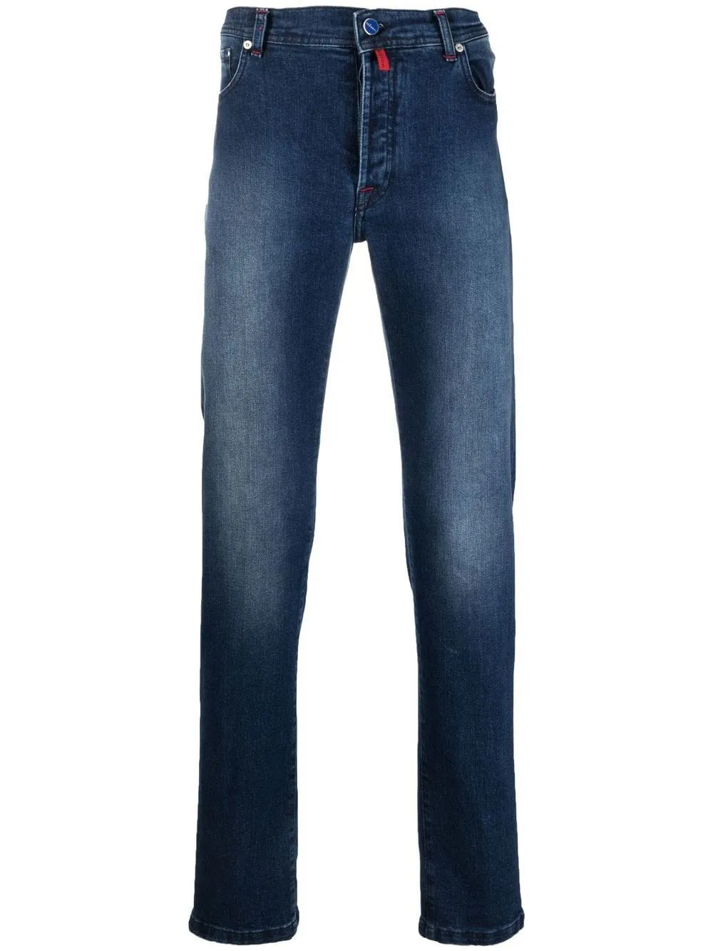 Designer Jeans Men Kiton Mid-rise Straight-leg Jeans Spring Autumn Long Pants for Man New Style Denim Trousers