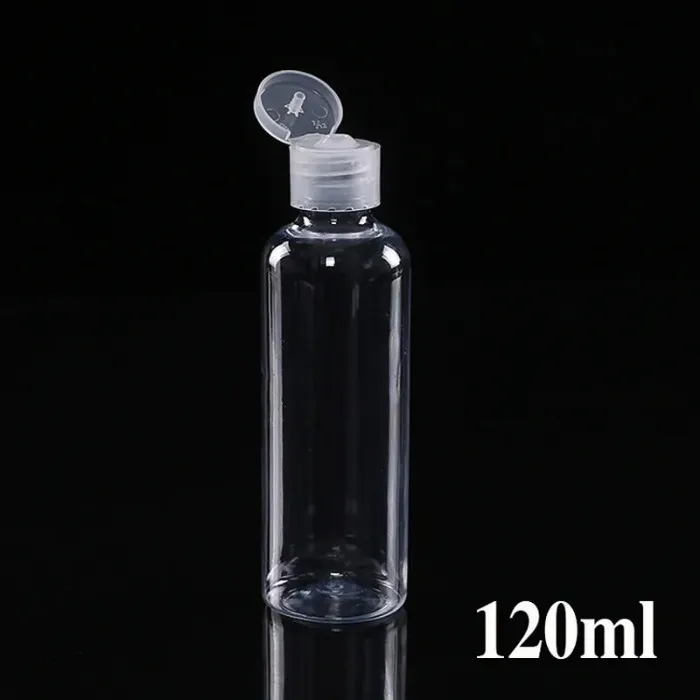 Plastic Hand Sanitizer Bottle 5ML 10ML 20ML 30ML 50ML 60ML 100ML 120ML 150ML 200ML PET Butterfly Cap Transparent Plastic Bottles For Liquid