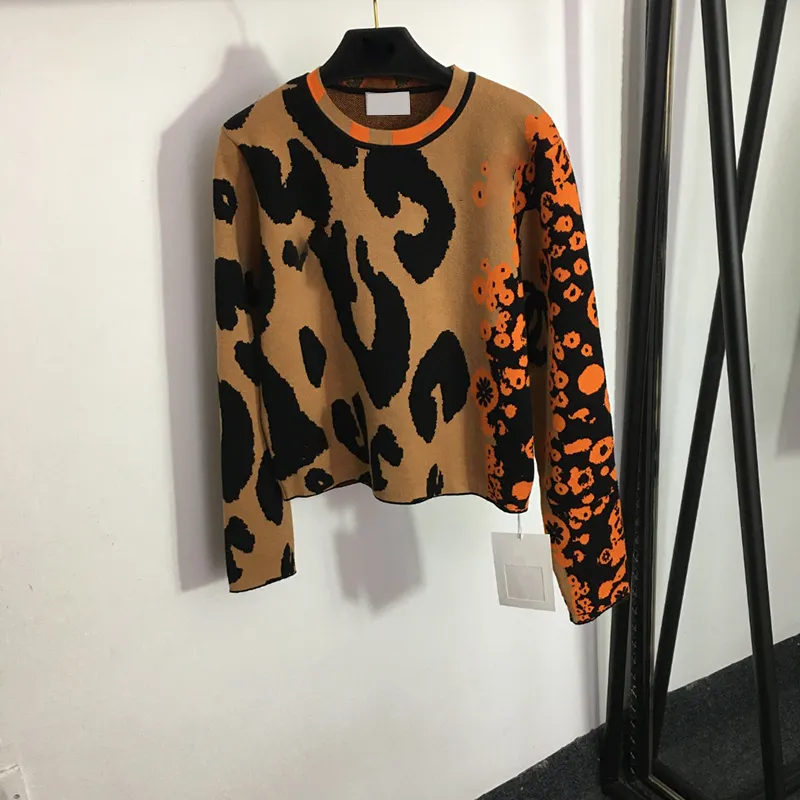 Classic Leopard Sweaters Womens Pullover Sweater Christmas Personality Knit Tops Girls Lovely Charm Sweater Coat