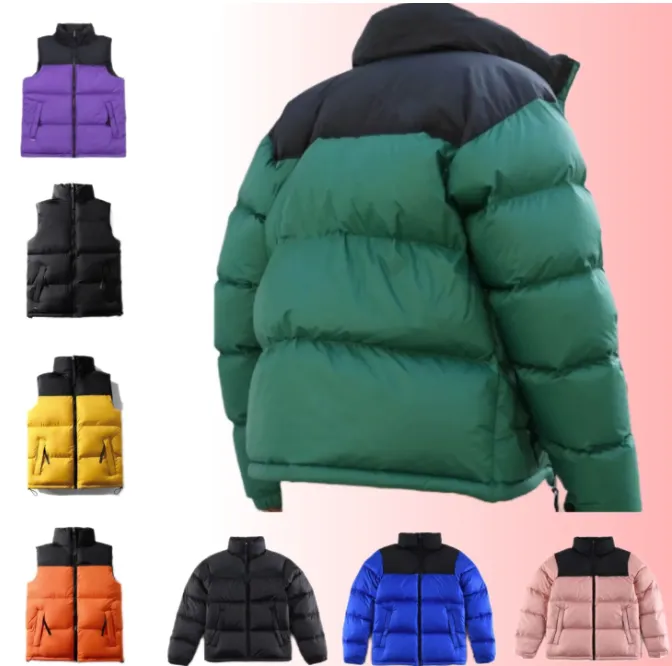 Hommes Designer Doudounes Veste Puffer À Capuchon Parkas Lettre Impression Couple Vêtements Vêtements D'extérieur Coupe-Vent Marron Casual Épais Rose Bleu Puffer manteau d'hiver