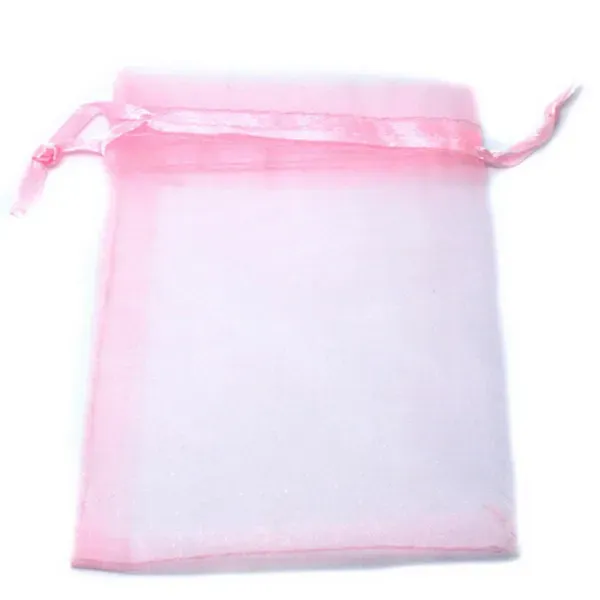 7cm*9cm Organza Sheer Gauze Earrings Necklace Jewelry Pouches Bags Packing Drawable Organza Pouch Bag Wedding Small Gift Bag Wholesale price