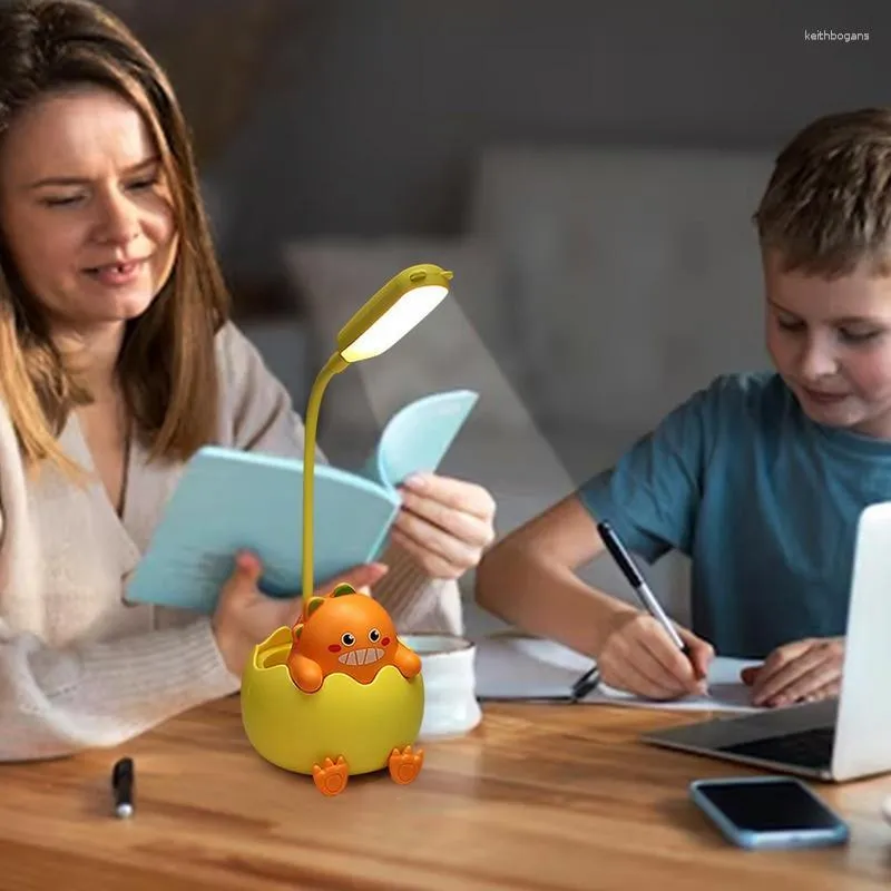 Masa lambaları Led Masa Lambası Sevimli Karikatür USB Şarj Edilebilir Masaüstü Süsler Çocuklar İçin Taşınabilir Genç Erkek Kız Çocuklar