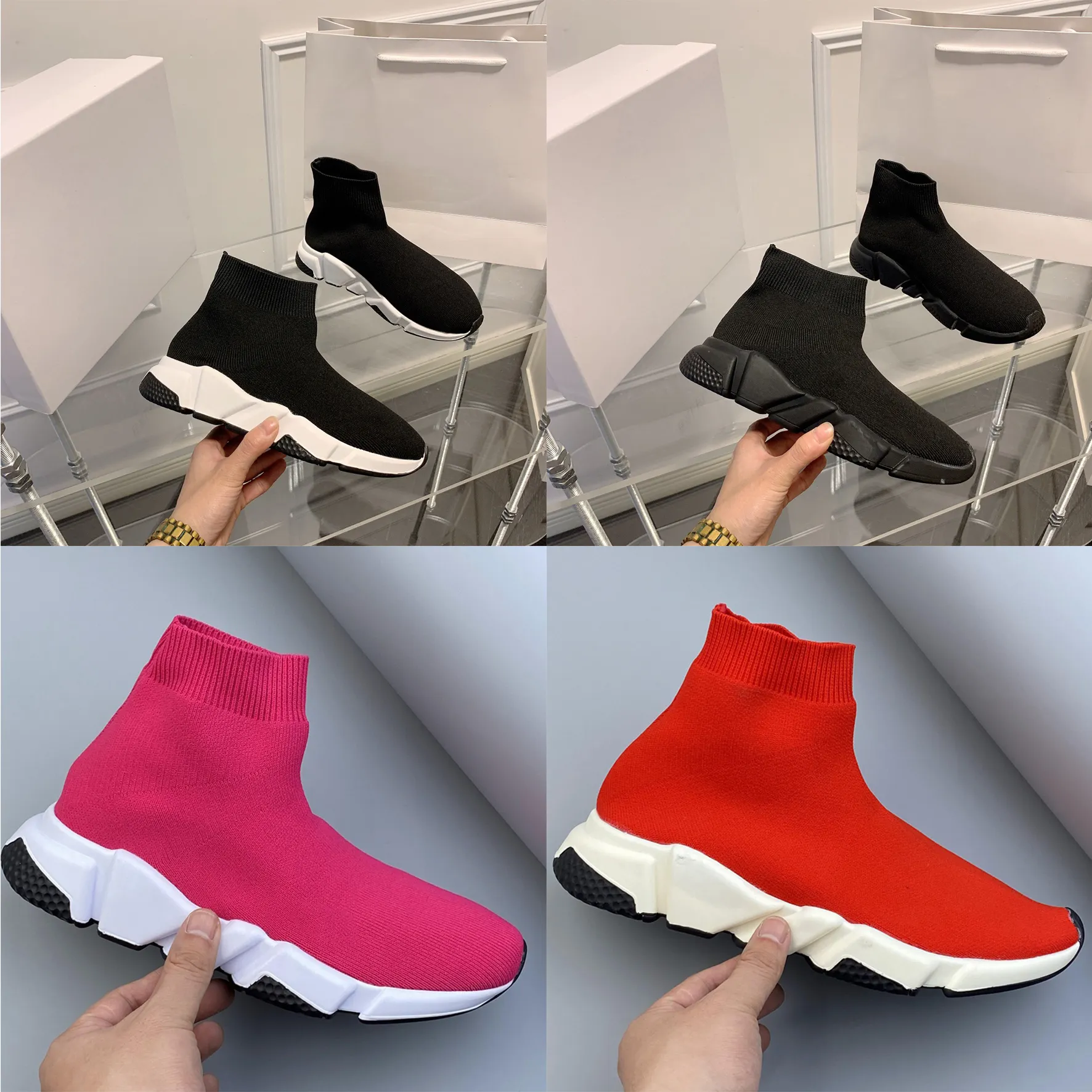 Brand Socks Shoes Triple S Dupe AAAAA Designer Sneakers Women Mens Casual Shoes Vintage Hacker Cooperate Trainers Old Daddy