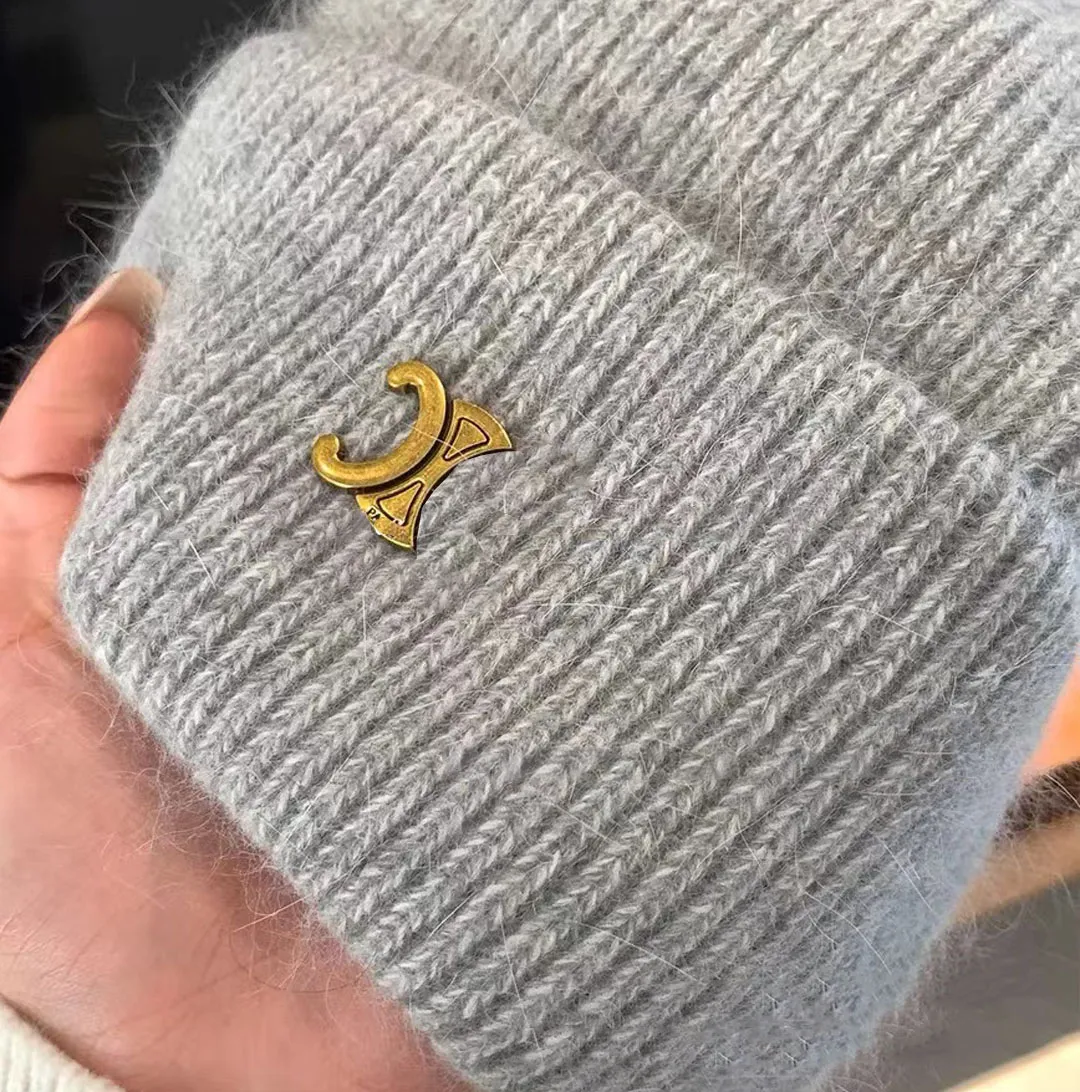 Beanie Mens Tasarımcı Kafatası Kapakları Moda Kadınlar CE Marka Mektup Şapka Kış Kış Dış Mekan Rahat Tavşan Velet Sıcak Örme Şapkalar Unisex Trucker takılmış şapka