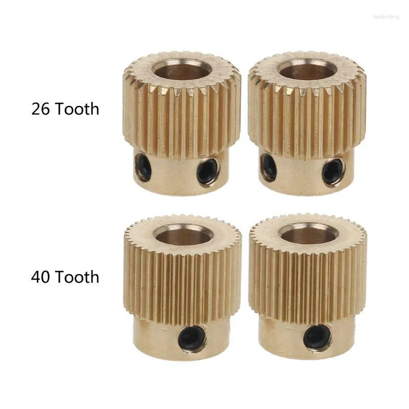 Printers 3D Printer Extruder Extrusion Gear 7 8 26/ 40 Tooth Teeth Brass Gears R2LB