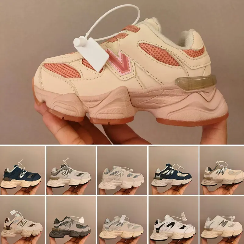 Kids 9060 Running Shoes Top 9060 Joe Freshgoods Infant Sneaker Suede 1906R Designer Penny Cookie Pink Baby Shower Blue Sea Salt Outdoor Trail Sneakers 9C-3Y