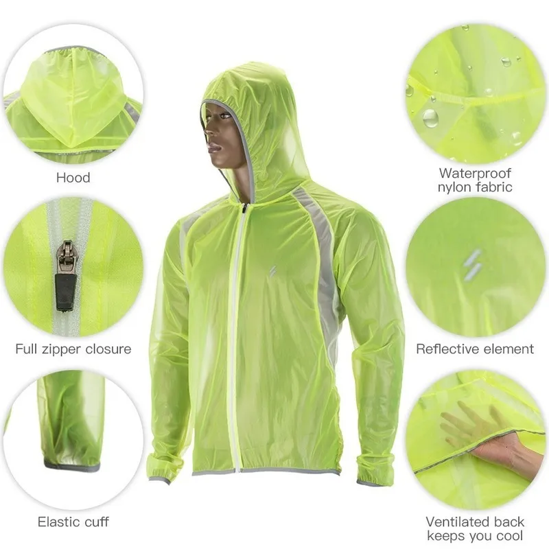 Vestes de cyclisme Veste de cyclisme imperméable imperméable à la pluie VTT vélo vent manteau route vélo veste imperméable pour hommes et femmes 230911