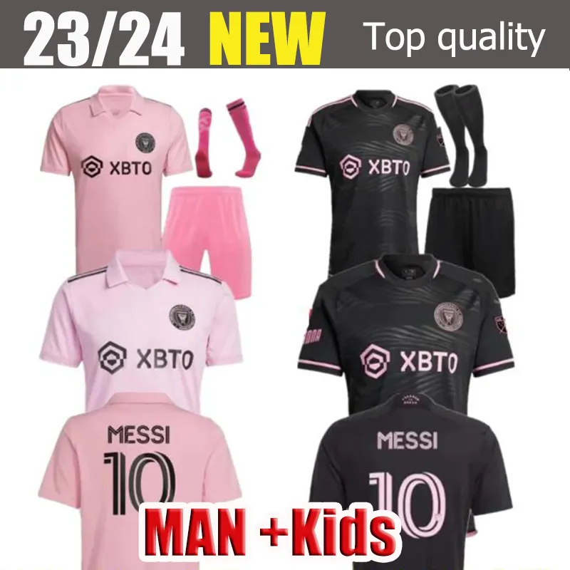 23 24 Inter Miami CF Camisas De Futebol Manga Curta HIGUAIN Homens Crianças  BECKHAM MARTINEZ PIZARRO MESSI Matuidi Preto 2023 2024 Camisas De Futebol  4XL De $54,69