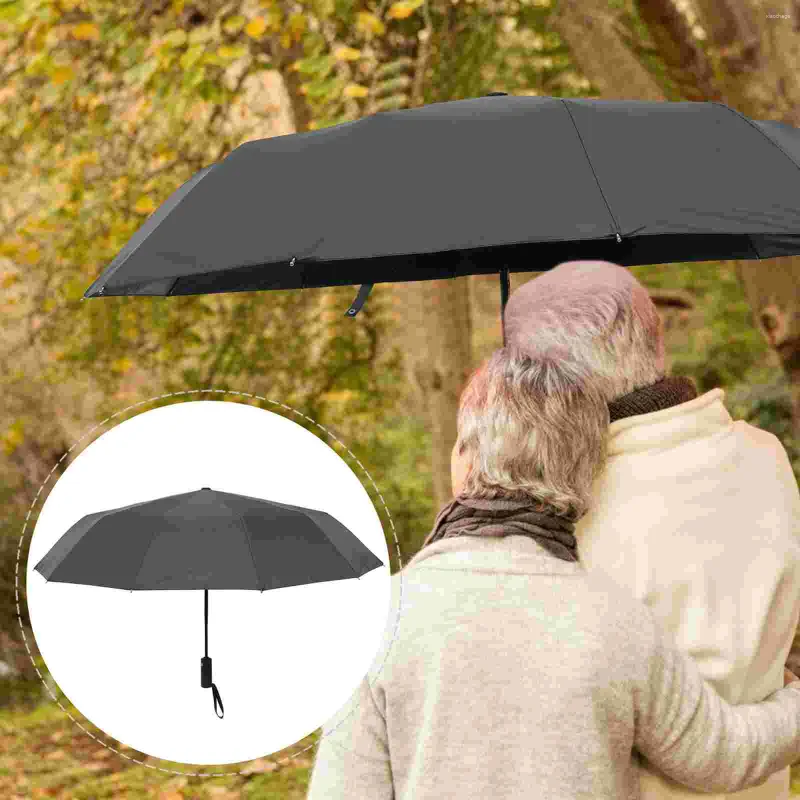 Guarda-chuvas guarda-chuva saco de armazenamento duplo automático dobrável viagem dobrável durável sol