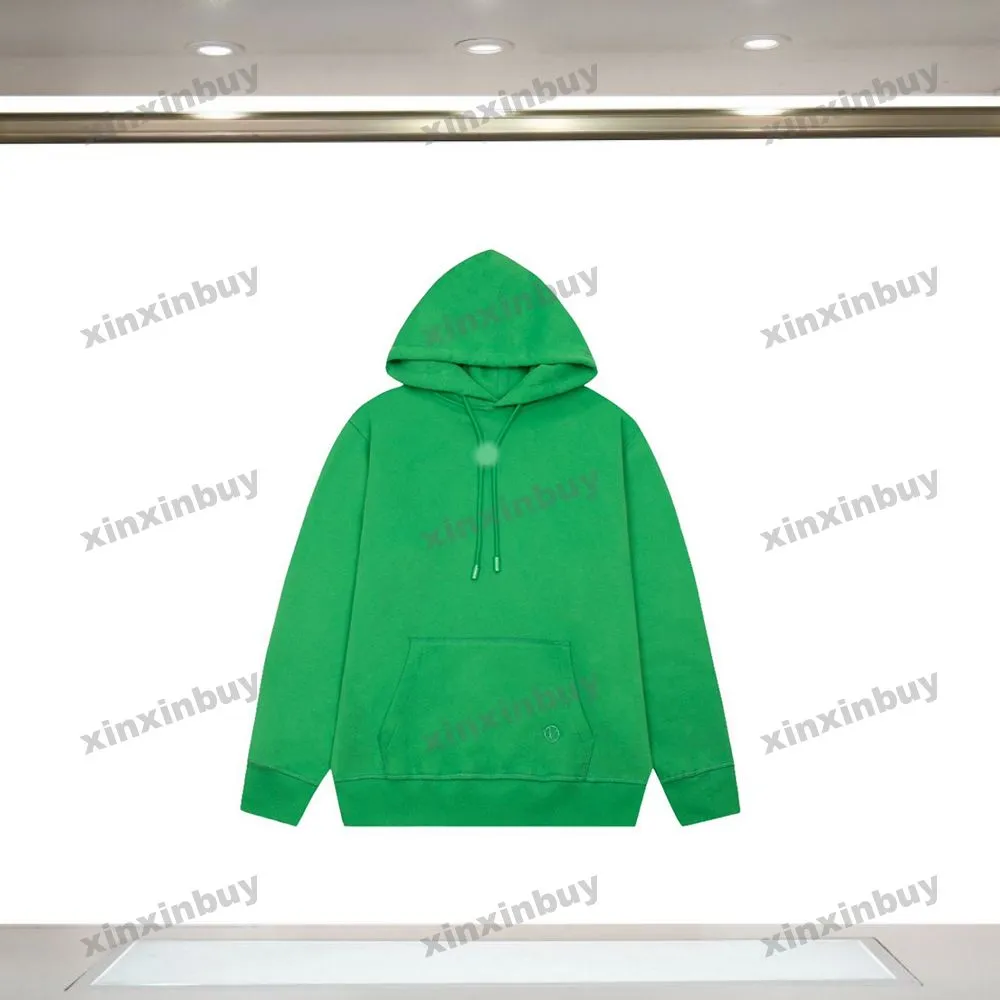 xinxinbuy Heren designer Hoodie Sweatshirt 23ss Bloemknopen lange mouw dames Zwart groen bruin S-XL