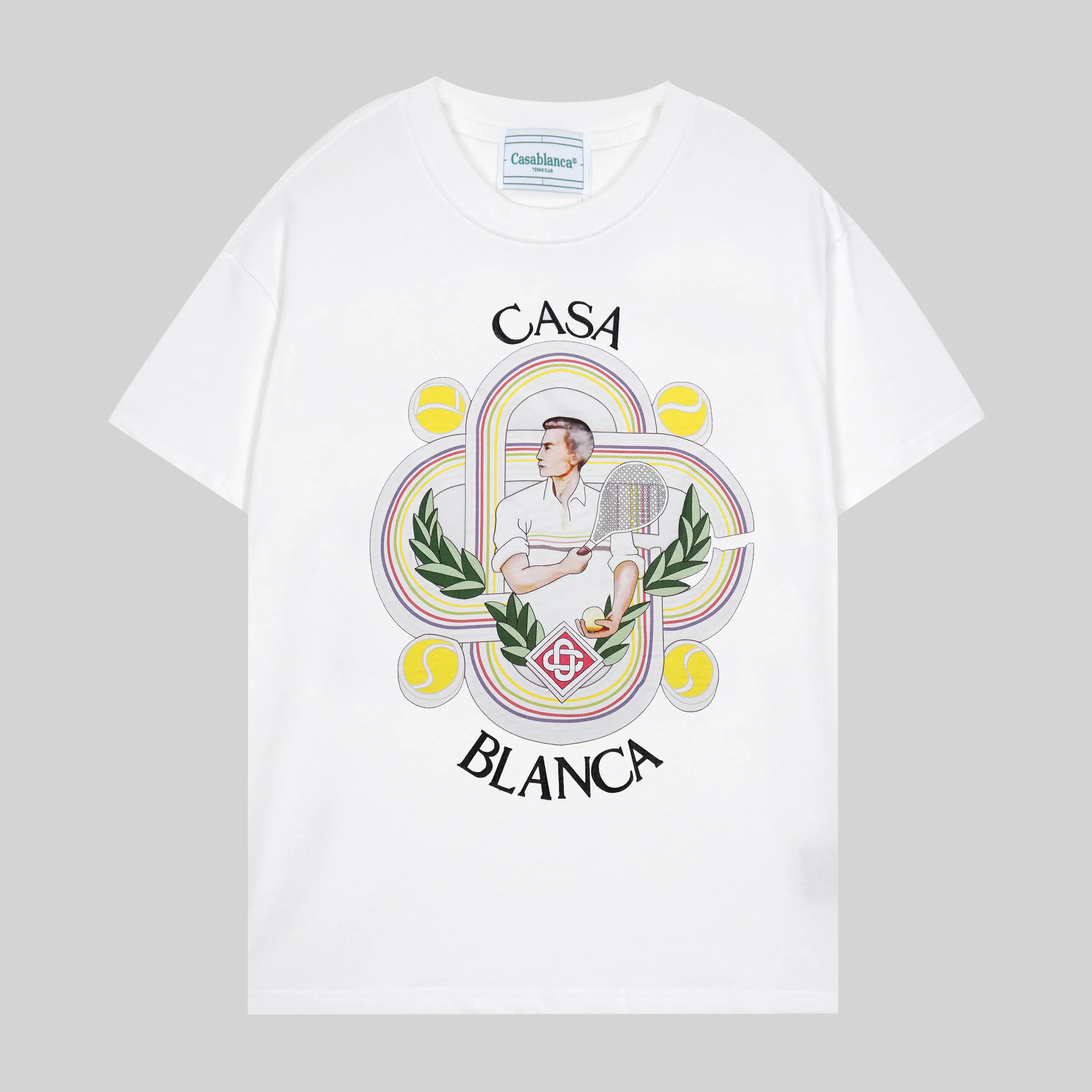 Casablanc Shirt Designer T -shirt Men Casa Blanca Luxe shirts heren heren t -shirts ontwerper dames tee shirt oversized casablanc shirt vrouw ronde nek katoenen korte mouw