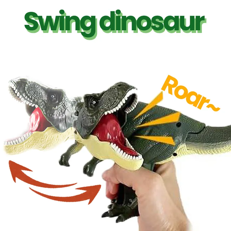 Intelligensleksaker Toy Dinosaurs Gun Decompression Roaring Swing Zazaza Dinosaur Toys for Boys Fidget Creative Telescopic Gift Kids 230911