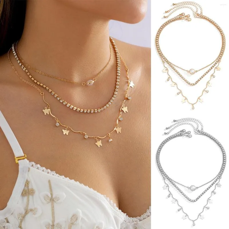 Chaînes colliers superposés bijoux cadeaux classiques pour femmes collier de mode pour les femmes