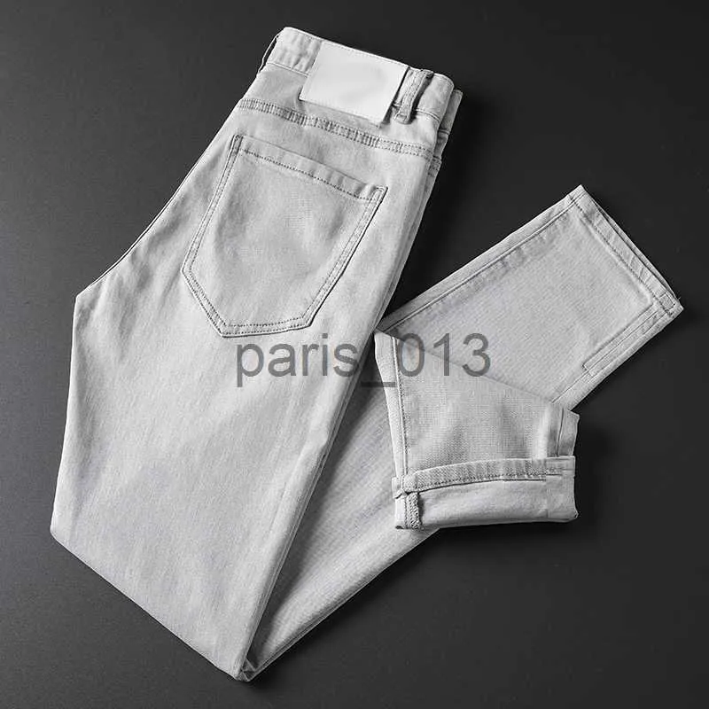 Mäns jeans Mens Jeans Classic Hip-Hop Pants Stylist Distressed Ripped Slim Fit Motorcykel Denim Jeans-DW831 X0911