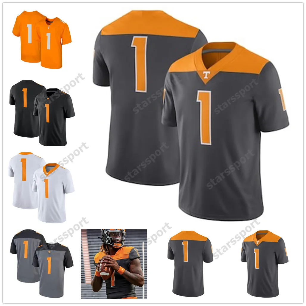 Personalizzato 2023 Vols Tennessee Volunteers #1 senza nome 7 Joe Milton III Condredge Holloway 5 Hooker 11 Hyatt 16 Manning Qualsiasi Nome Numero Uomo Donna Gioventù Maglie da calcio S-4XL