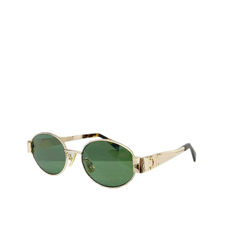 Occhiali Da Sole Ovali Da Donna Retrò Piccolo Lente Verde