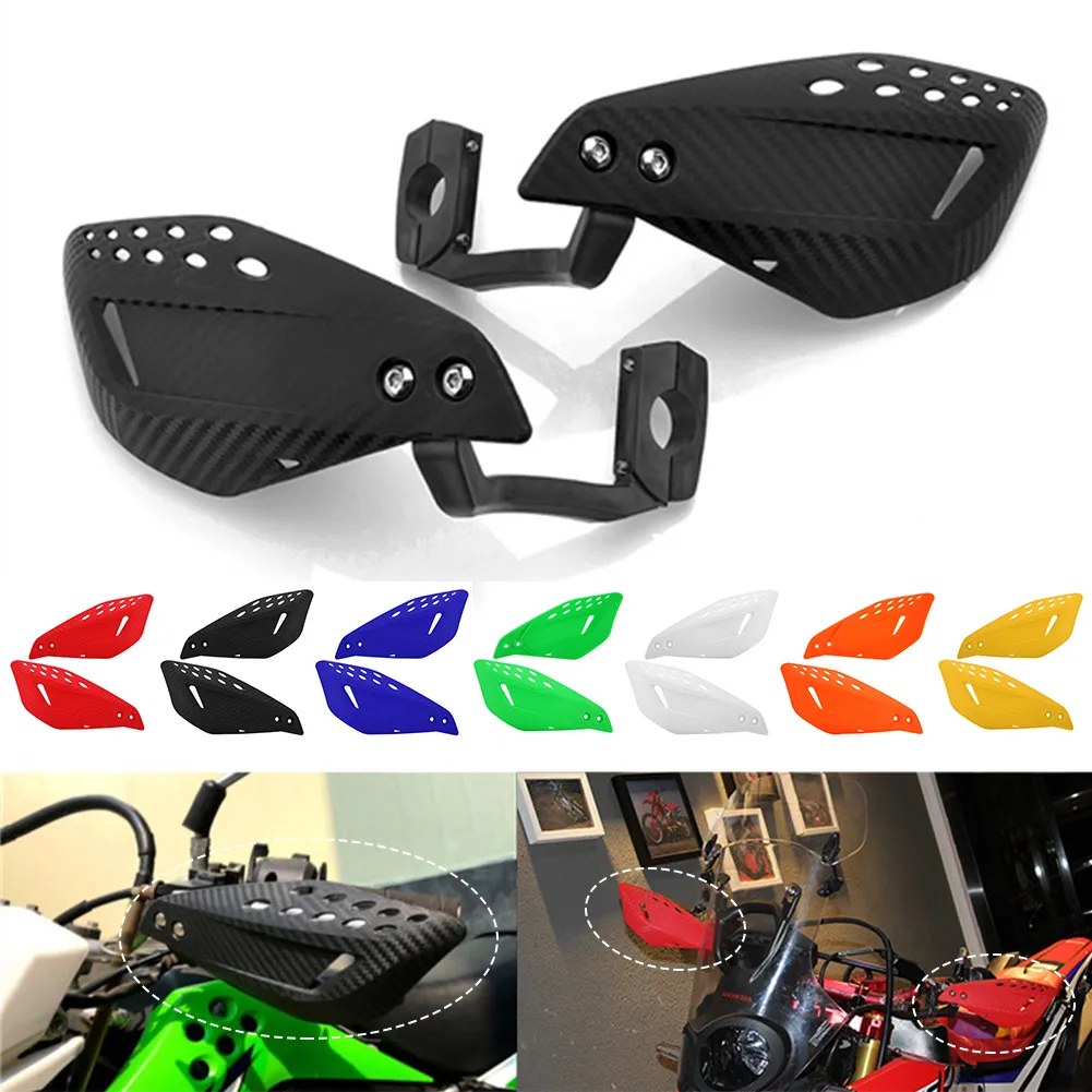 Motosiklet Kir Çukur Bisikleti ATV Quads Enduro için 22mm El Muhafızları ile Evrensel Motokros Handguard Koruyucu