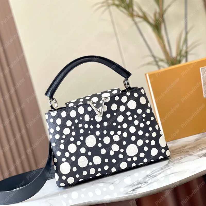 Designer Capucines YK dot Women Handbag Shoulder Bags Taurillo Luxurys Designers Handbags Crossbody Bag Wallet Clutch Womens Purse Tote 222