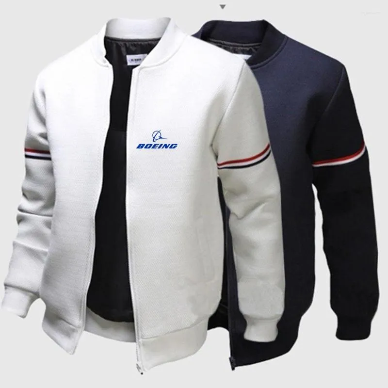 Men's Hoodies AEROPLANE 2023 Men's High Quality Zip Round Neck Casual Harajuku Fashion Cotton Flight Jackets Windbreaker Coats