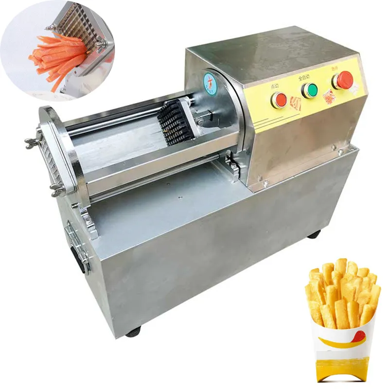 Electric French Fries Machine Potato Fruit Vegetable Cutting