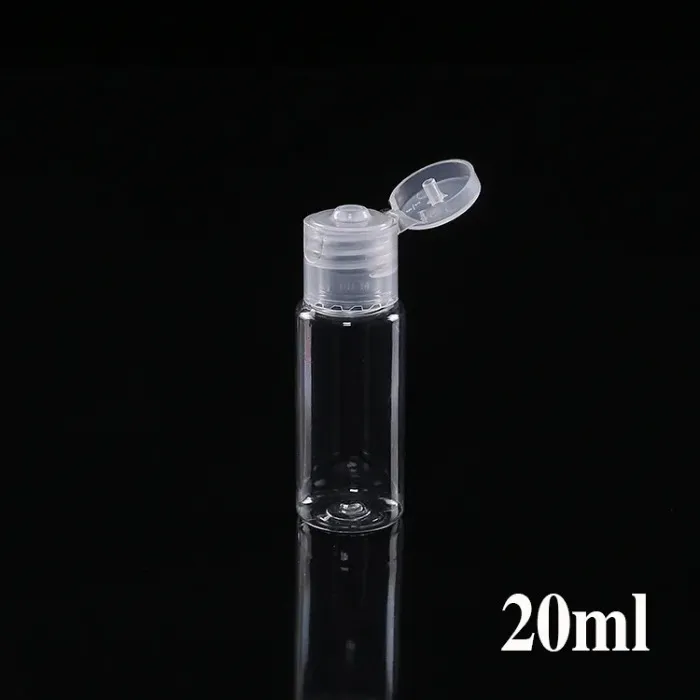 Plastic Bottle Flip Butterfly Lid For Liquid 5ML 10ML 20ML 30ML 50ML 60ML 100ML 120ML Travel  Oils Perfume PET Bottles With Caps