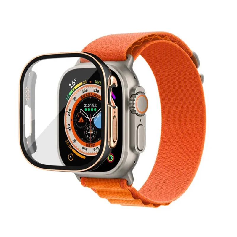 Apple Watch Ultra 2シリーズ9の49mm IWATCHマリンストラップスマートウォッチスポーツウォッチワイヤレス充電保護カバーケース