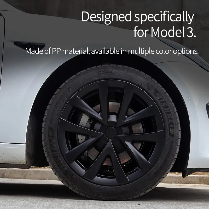 Enjoliveur ABS pour le modèle Tesla 3 18 pouces de remplacement de