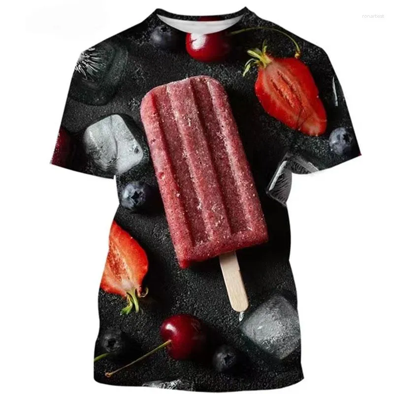 T-shirts pour hommes Summer Hommes Personnalité Ice Couple T-shirt 3D Imprimer Casual Haute Qualité O-Cou Manches Courtes Confortable Vendeur Tops 6XL