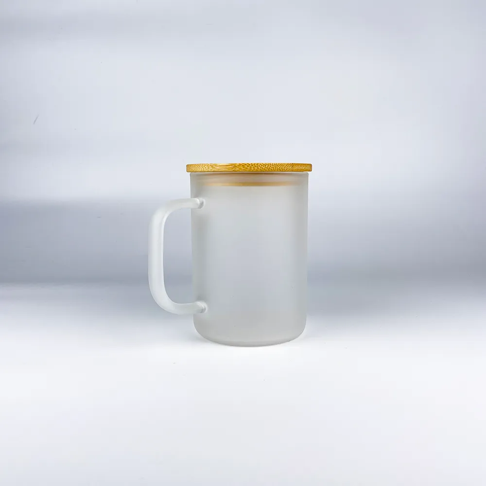 Wholesale Bulk Colored Jelly Clear 17oz Glass Mug Blank