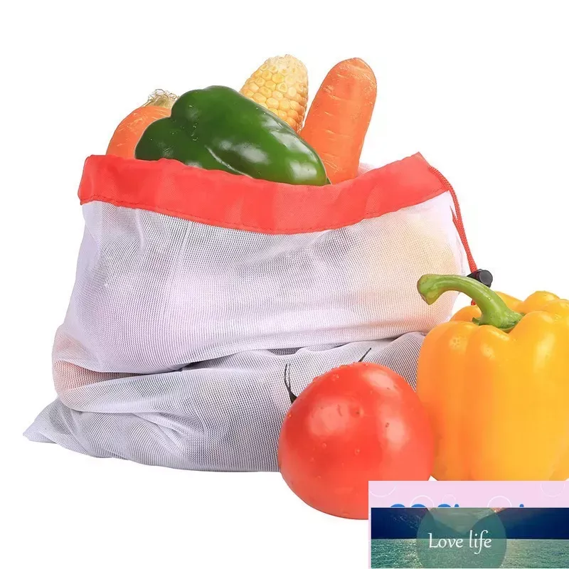 Wiederverwendbare Einkaufstasche aus Netzstoff mit Kordelzug, umweltfreundliche Einkaufstasche für Obst und Gemüse, Heim- und Reiseaufbewahrung, Netztaschen. Kostenlose Lieferung