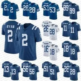 Jersey ``Colts``2 Matt Ryan 56 Quenton Nelson 28 Jonathan Taylor Football Peyton Manning .  Hilton 53 Darius Leonard Shirt