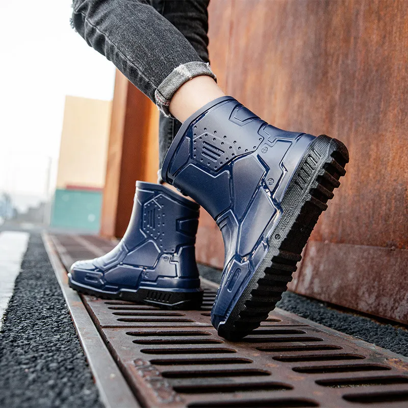 Waterproof rain cheap boots mens
