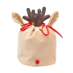 Santa Kids Candy Sack Popular Reindeer Christmas Gift Bag Christmas Colorful Gift Wrapping Bags