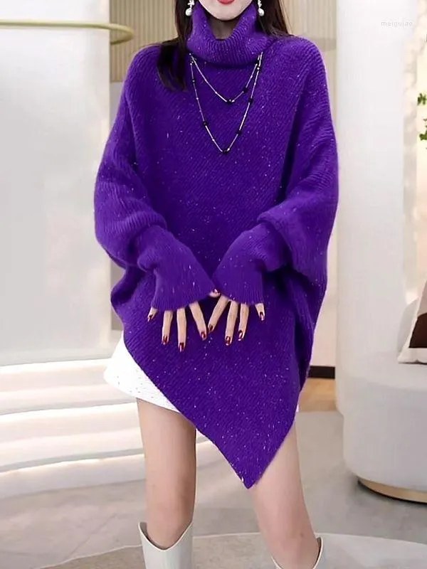 女性のセーター秋のファッション女性特大のセーター長いバットウィングスリーブプルオーバーチュニックシャツv510用カジュアルルーズブラウス
