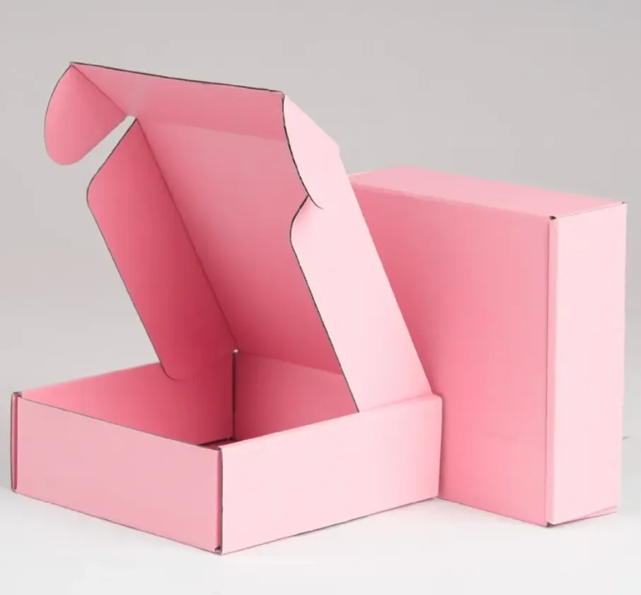 Corrugated Paper Boxes Colored Gift Wrap Packaging Folding Square Packing Jewelry Packing Cardboard Box 15*15*5cm C322