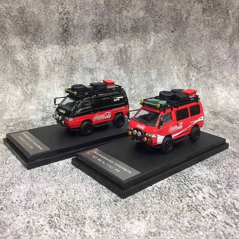 Diecast Model Autobots 1 64 CAR Delica V3 Star Wagon 4x4 Off Road Refinting Classical Red Coating 230912