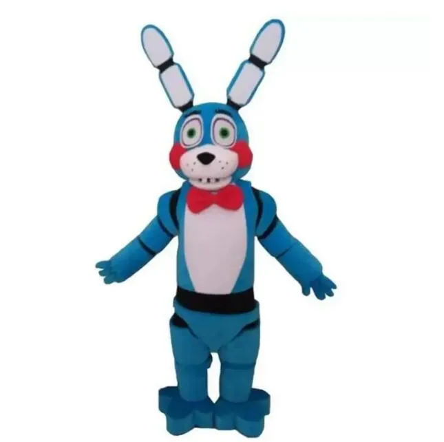 venda de fábrica cinco noites no Freddy's FNAF Toy Creepy Blue Bunny mascot Costume Suit Halloween Christmas Birthday DressParty Ad Dress