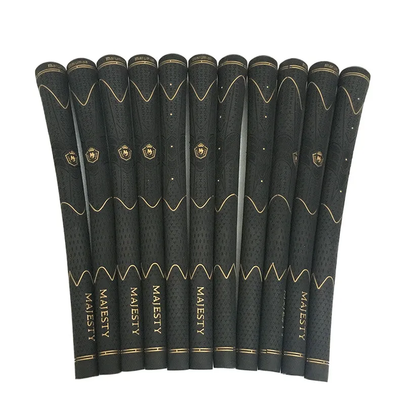 New Majesty Golf Grips de alta calidad Hilo de carbono Golf Ironos Colores negros en la elección 9 piezas/lotes Clubes de golf Gips Envío gratis