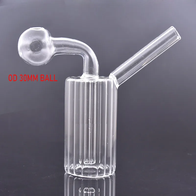 Pipe à eau portable pour fumer à la main, 4 pouces, mini recycleur, collecteur de cendres, bong pour plates-formes Dab, narguilé avec tuyau de brûleur à mazout OD 30MM, prix le moins cher